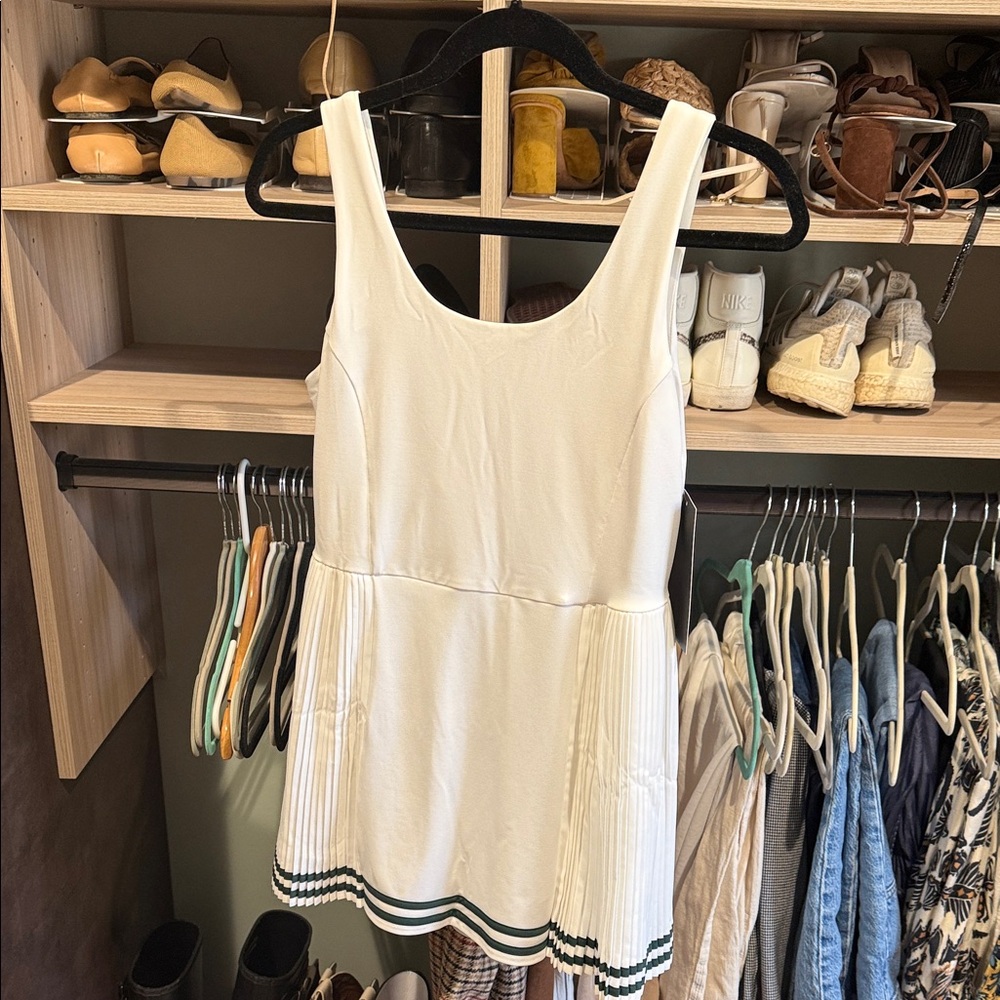 Tuckernuck Tennis Dress with green stripes